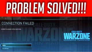 How to Fix Unable to Access Online Services  Modern Warfare and Warzone Bug Solved Fast [upl. by Ettenay]