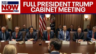 Trump Cabinet Meeting President Trump hosts meeting with Elon Musk DOGE  FULL [upl. by Daegal]