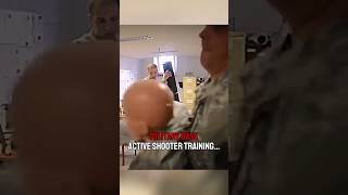 Military base active shooter scenario training‼️🤯 military army combat war [upl. by Lladnik170]