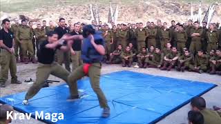 Israeli Soldiers Demonstrate Krav Maga [upl. by Rego]