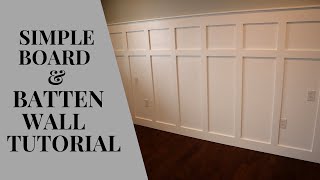 SIMPLE DIY BOARD AND BATTEN WALL TUTORIAL [upl. by Livy]