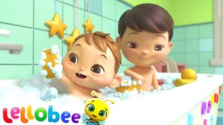 Bath Song  Boo Boo Kids  Nursery Rhymes amp Kids Songs  Lellobee [upl. by Marolda]