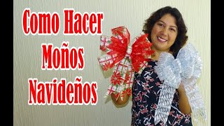 Cómo Hacer Moños Navideños Fáciles [upl. by Jasper]