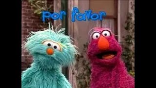 Sesame Street Rositas Spanish Word of the Day quotpor favorquot [upl. by Ayalahs710]