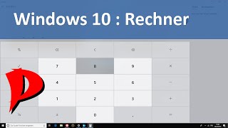 Windows 10  kleine Helferlein  Taschenrechner  Calculator [upl. by Nede]