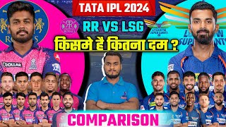 TATA IPL 2024  Lucknow Supergiants Vs Rajasthan Royals Full Comparison  किसमे है कितना दम [upl. by Verlie]