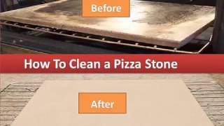 How To Clean A Pizza Stone Cleaning Your Stone By Hand [upl. by Urquhart]