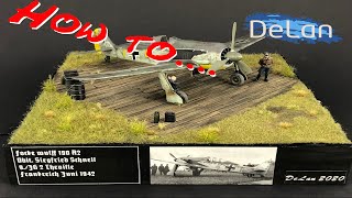 How to Feldflugplatz DioramaAirfield Diorama WW2 [upl. by Anah]