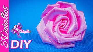 Como hacer flores Flores de Tela  9  Video 115  SDetalles  DIY [upl. by Melas]