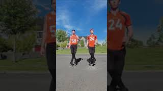 Gardiner Brothers Irish Dancing x Denver Broncos shorts irishdance denverbroncos NFL [upl. by Anaicilef]