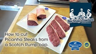 How to cut picanha steaks from a Scotch Beef rump cap [upl. by Stets]