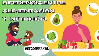 DIFERENCIA ENTRE ALIMENTACIÓN Y NUTRICIÓN [upl. by Tymothy]