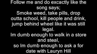 Eminem  Role Model Lyrics [upl. by Savill348]