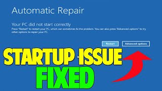 How to Fix Automatic Repair Loop and Startup Repair in Windows 10  5 WAYS [upl. by Attenreb]