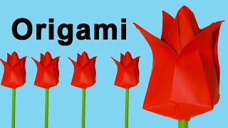 Como Hacer Flores De Papel Origami Fácil [upl. by Evey]