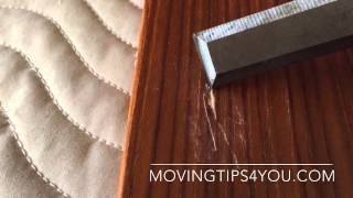 How to repair a scratch in veneer or laminate furniture [upl. by Nirrad578]