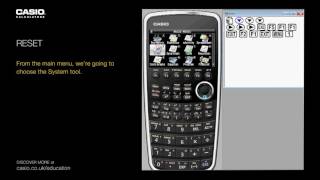 Casio fx CG20 Calculator Reset Instructions [upl. by Clarice]