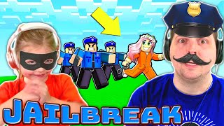 Roblox Jailbreak Escaping Prison and Running From Police  Kin Tin Plays [upl. by Mckenna]