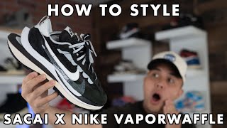 Sacai x Nike VaporWaffle HOW TO STYLE [upl. by Annavas]