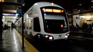 Sound Transit LINK Light Rail  A Full Ride Between SeaTac Airport amp Westlake Stations [upl. by Andie749]