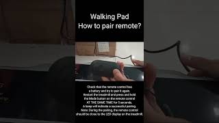 Walking Pad  How to pair remote [upl. by Ycaj]