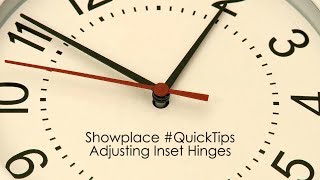 How to Adjust Inset Hinges  QuickTip from Showplace [upl. by Baptista]