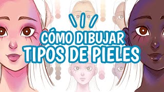 Cómo DIBUJAR distintos TIPOS DE PIELES Tutorial ✨ MILIKOEY [upl. by Natelson]