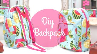 DIY BACKPACK For Kids  Sewing Tutorial by Paige Handmade [upl. by Powder]