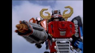 Super DriveMax Megazord First Fight  Operation Overdrive  Power Rangers Official [upl. by Solrak]