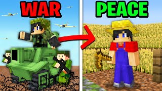 Minecraft but From WAR to PEACE… [upl. by Nonnahs]