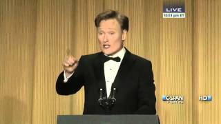 Conan OBrien remarks at 2013 White House Correspondents Dinner CSPAN [upl. by Fionnula]