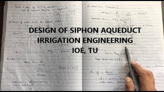 Siphon Aqueduct  Cross Drainage Structure  Irrigation Engineering IOE TU [upl. by Anined]