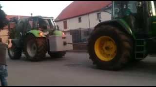 John Deere sound vs Deutz Fahr [upl. by Benge]