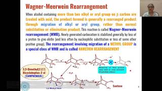 Carbocation Rearrangements I Wagner Meerwein Rearrangement [upl. by Aicerg]