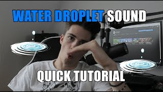 Water Droplet sound effect Quick Tutorial  Quick Beatbox Tutorial 1 [upl. by Otinauj391]