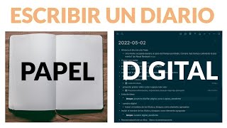 Cómo escribir un DIARIO en PAPEL O DIGITAL [upl. by Aikemet]