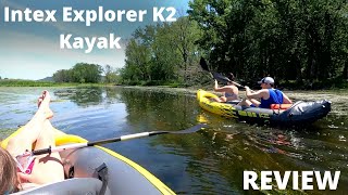 Intex Explorer K2 Portable Inflatable Kayak 2 Person ReviewOverview [upl. by Llerrut]