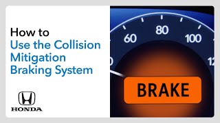 How to Use the Collision Mitigation Braking System™ CMBS™ [upl. by Zea]