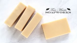 How to Make AllNatural Goat Milk Cold Process Soap Technique Video 24 [upl. by Arihk992]