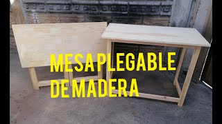 Mesa plegable de madera delgada [upl. by Aluk]