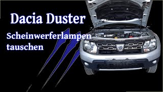 Dacia Duster Scheinwerferlampen wechseln  Tutorial [upl. by Tigirb]