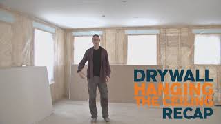 Hang Drywall on the Ceiling the Right Way [upl. by Alicea507]