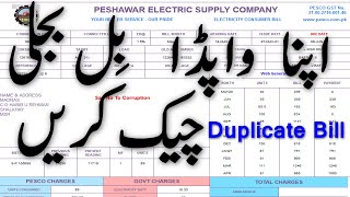 Check Your WAPDA Bill of this month Online Check Your MEPCO LESCO FESCO IESCO KESKO Bills [upl. by Kernan772]