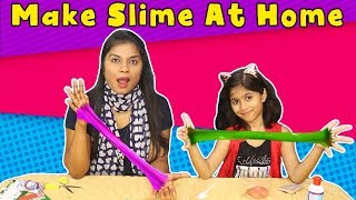 How to Make Easy Slime At Home  Kids Making Slime At Home Only Two Ingredients [upl. by Carter]