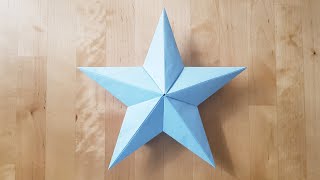 How to Make Origami Star 3D [upl. by Makell]