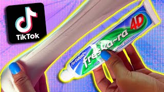 Probando recetas de Slime TikTok Sin bórax 2  Supermanualidades [upl. by Alsi]