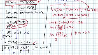 Video 4 Aplicaciones Ecuaciones Diferenciales Ordinarias  Ley de Enfriamiento de Newton [upl. by Stanhope51]