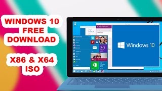 Windows 10 Download FREE X86 amp X64 bit ORIGINAL ISO [upl. by Edasalof]