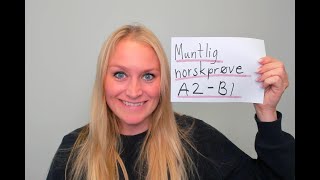 Video 753 Muntlig norskprøve A2B1 nivå [upl. by Vanna]