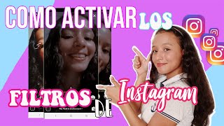 COMO ACTIVAR LOS FILTROS DE INSTAGRAM ¡LA DEFINITIVA  NO ME APARECEN LOS FILTROS DE DIVA [upl. by Austin]